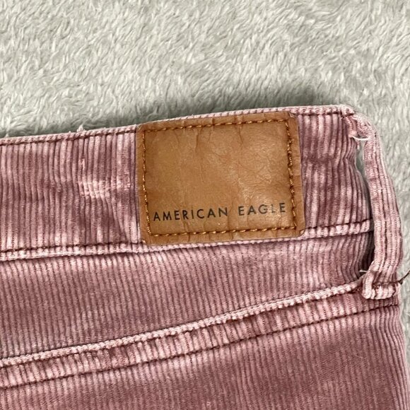 American Eagle Stretch Pants Corduroy Hi Rise Jegging 20 Long Outdoorsy Casual - Picture 12 of 16